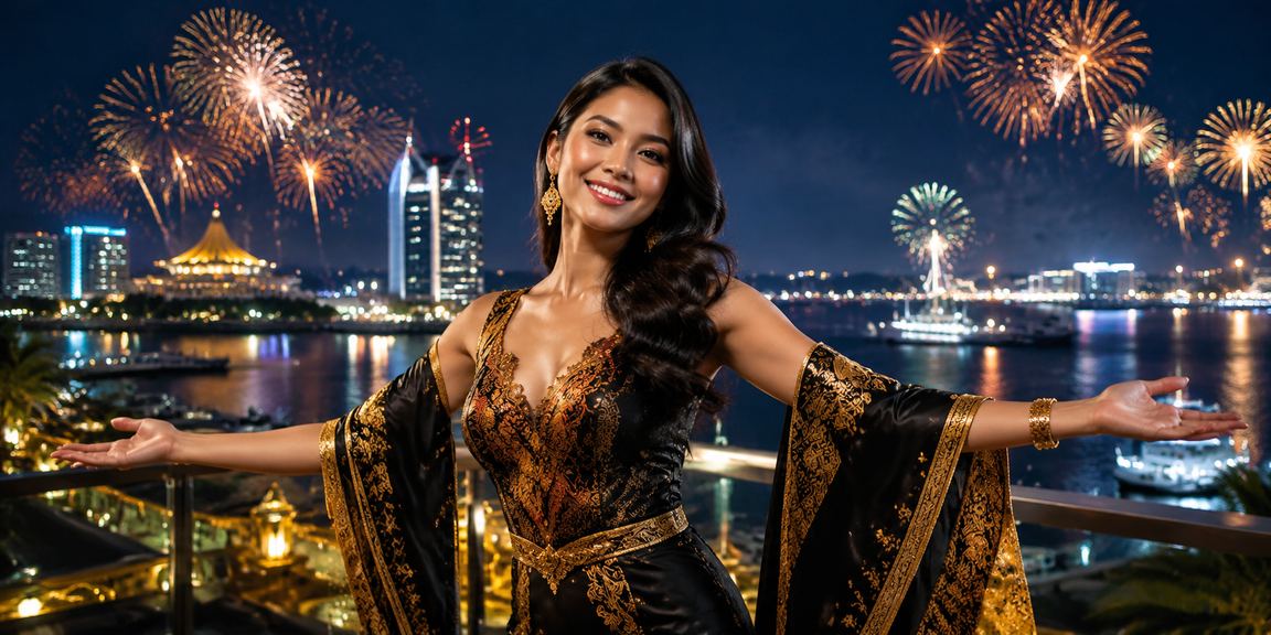 Pemain Malaysia membuat deposit loteri menggunakan kaedah pembayaran tempatan dengan motif batik tradisional